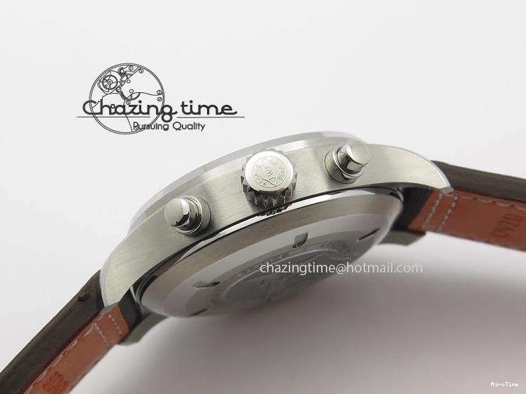 MIROTIME 1224 HighQuality Pilot Chrono 377714 “Le Petit Prince” ZF Best Edition Blue Dial On Brown Leather Strap A 7309